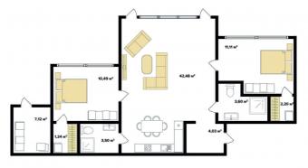 Будинок 1-поверховий 101 м кв 2