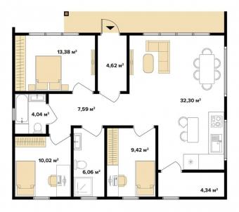 Будинок з СІП панелей 104 м кв 2
