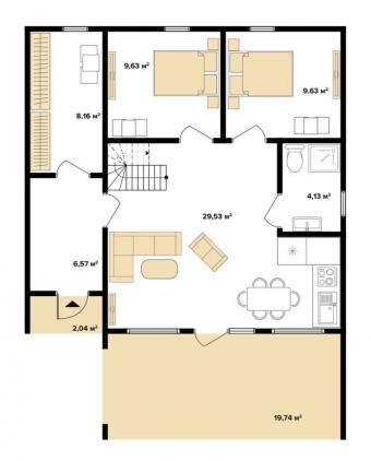 Будинок 2-поверховий 105 м кв 3