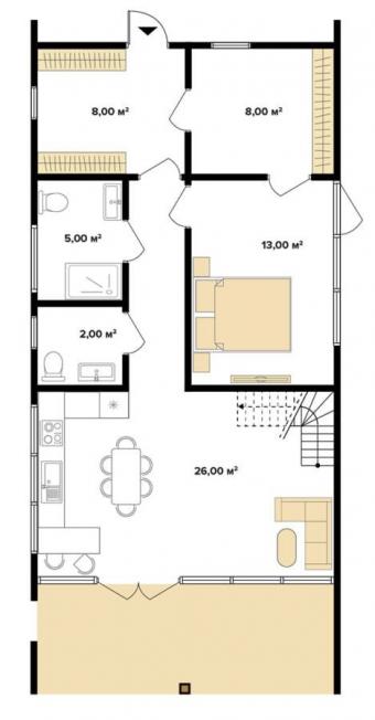 Будинок 2-поверховий 109 м кв 3