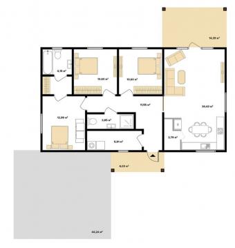 Будинок 1-поверховий 110 м кв 2