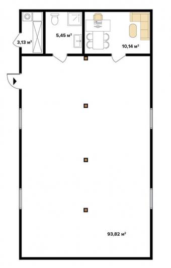 Складське приміщення із СІП панелей 122 м кв 2