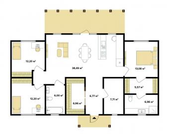 Будинок із СІП-Панелей 133 м кв 2
