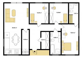 Будинок 1-поверховий 145 м кв 2