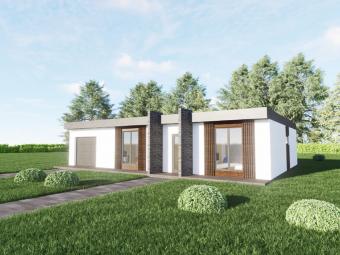 Будинок 1-поверховий з гаражем 152 м кв 132