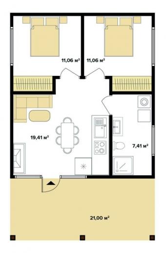 Будинок 56 м кв 2