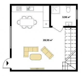 Котеджний будинок 2-поверховий 6*72 – 434 м кв 5