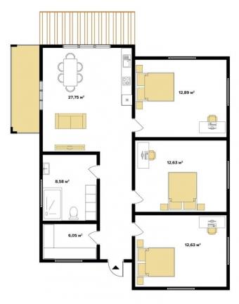 Будинок Хай-тек 99 м кв 3