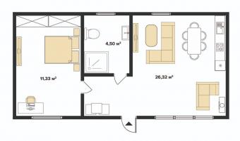 Будинок 1-поверховий 48 м кв 2