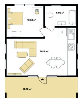 Барн Хаус 49 м кв 2