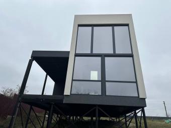 Будинок з панорамними вікнами 73 м кв 49