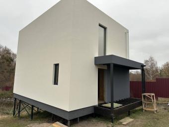 Будинок з панорамними вікнами 73 м кв 5