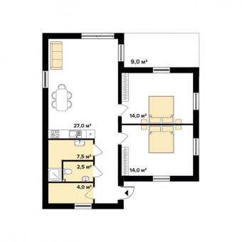 Будинок 1 пов. 80 м кв 2