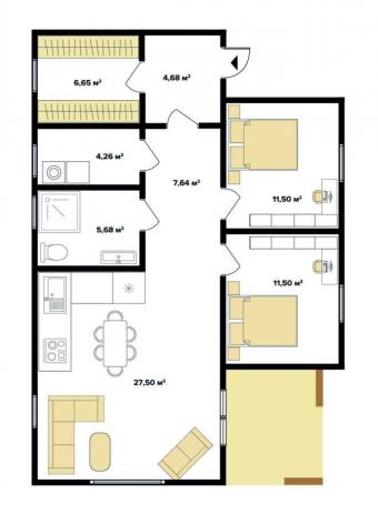 Будинок 1 пов. 90 м кв 2