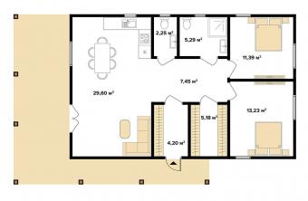 Будинок одноповерховий 90 м кв 2