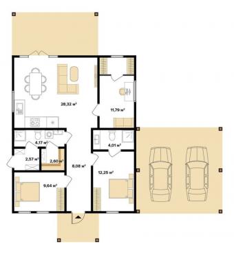 Будинок з СІП-Панелей 96 м кв 2