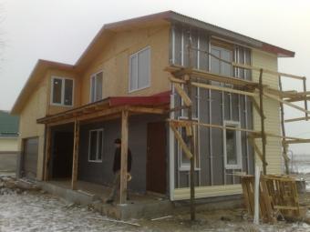 Канадський будинок з сіп панелей с.Красне 12