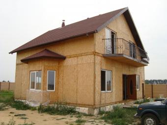 Канадський будинок, сип панель - перекриття, стіни, дах 265