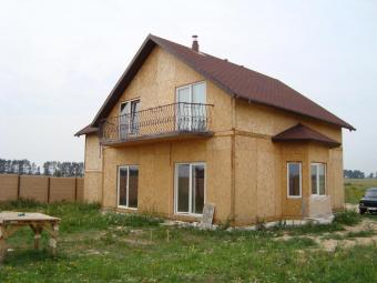 Канадський будинок, сип панель - перекриття, стіни, дах 3