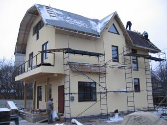 Канадський будинок, стіни і перекриття з сіп панелей, дах кроквяна з утепленням 7