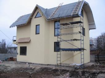 Канадський будинок, стіни і перекриття з сіп панелей, дах кроквяна з утепленням 266