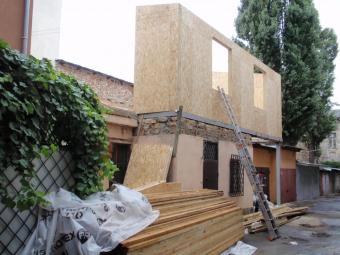 Застосування сіп панелі в надбудові 2-го поверху 4