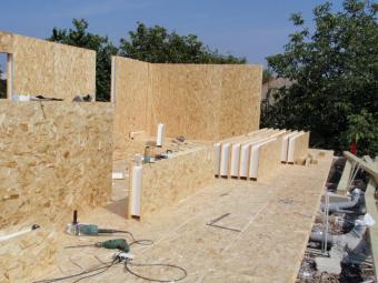 Застосування сіп панелі в надбудові 2-го поверху 2