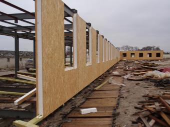 Складське приміщення побудоване із застосуванням сіп панелі 1