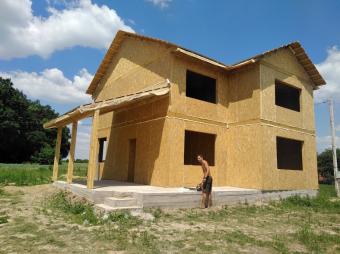 Будинок із СІП панелей, стіни СІП-160,перекриття СІП-205 м. Вінниця (Бохоники) 11