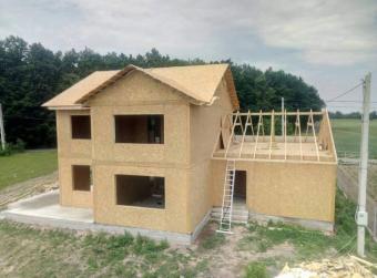 Будинок із СІП панелей, стіни СІП-160,перекриття СІП-205 м. Вінниця (Бохоники) 24