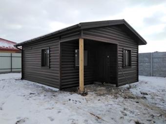 Баня та гараж з навісом з СІП панелей у с.Щасливе 188